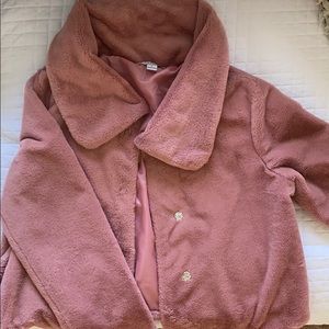 Rose Pink Fur Jacket